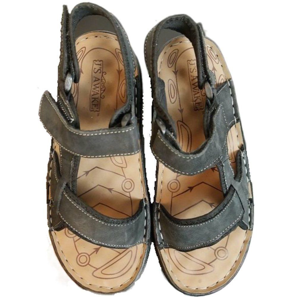 J'S Awake Black Sandals 